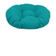 18-inch Round Spun Polyester Tufted Footstool Cushion