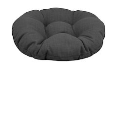 18-inch Round Solid Spun Polyester Tufted Footstool Cushion 93301-18IN-REO-SOL-15