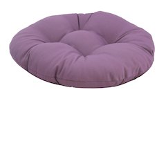 18-inch Round Solid Twill Tufted Footstool Cushion