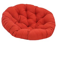 52-inch Solid Twill Papasan Cushion (Fits 50-inch Papasan Frame)  93302-52-TW-RD