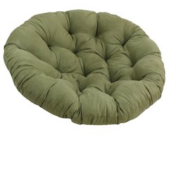 48-inch Solid Microsuede Papasan Cushion (Fits 46-inch Papasan Frame)  93302-MS-SG