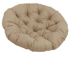 48-inch Solid Outdoor Spun Polyester Papasan Cushion