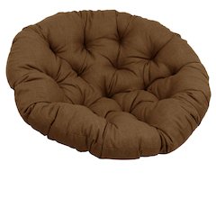 48-inch Solid Outdoor Spun Polyester Papasan Cushion