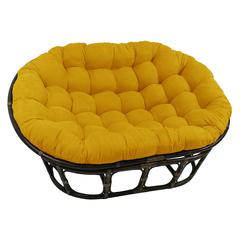 78-inch by 58-inch Solid Microsuede Double Papasan Cushion  93304-78-MS-LM