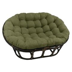 78-inch by 58-inch Solid Microsuede Double Papasan Cushion  93304-78-MS-SG