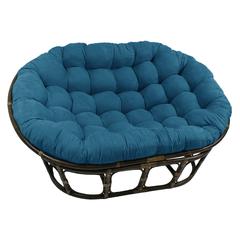 78-inch by 58-inch Solid Microsuede Double Papasan Cushion  93304-78-MS-TL