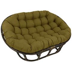 78-inch by 58-inch Solid Spun Polyester Double Papasan Cushion  93304-78-REO-SOL-02