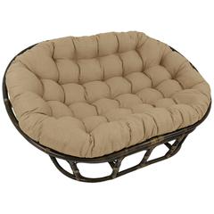 78-inch by 58-inch Solid Spun Polyester Double Papasan Cushion  93304-78-REO-SOL-07