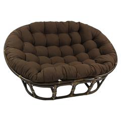 78-inch by 58-inch Solid Twill Double Papasan Cushion  93304-78-TW-CH