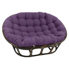 78-inch by 58-inch Solid Twill Double Papasan Cushion  93304-78-TW-GP