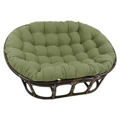 78-inch by 58-inch Solid Twill Double Papasan Cushion  93304-78-TW-SG