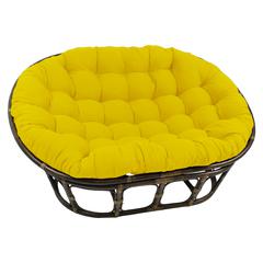 78-inch by 58-inch Solid Twill Double Papasan Cushion  93304-78-TW-SS