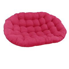 65-inch by 48-inch Solid Microsuede Double Papasan Cushion 93304-MS-BB