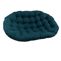 65-inch by 48-inch Solid Microsuede Double Papasan Cushion 93304-MS-TL