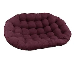 65-inch by 48-inch Solid Microsuede Double Papasan Cushion 93304-MS-UV