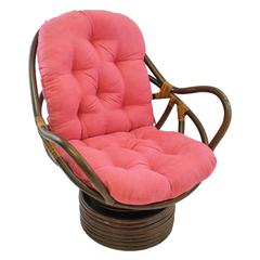 48-inch by 24-inch Solid Micro Suede Swivel Rocker Cushion