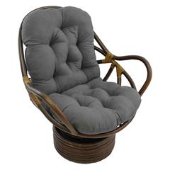 48-inch by 24-inch Solid Micro Suede Swivel Rocker Cushion