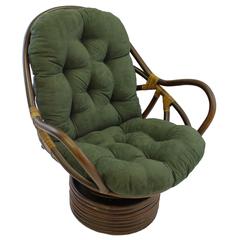 48-inch by 24-inch Solid Micro Suede Swivel Rocker Cushion