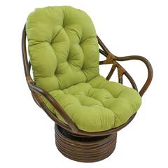 48-inch by 24-inch Solid Micro Suede Swivel Rocker Cushion