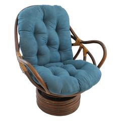 48-inch by 24-inch Solid Microsuede Swivel Rocker Cushion  93310-MS-TL