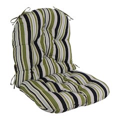 48-inch by 24-inch Patterned Outdoor Spun Polyester Swivel Rocker Cushion