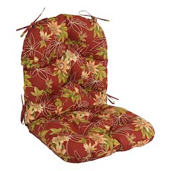 48-inch by 24-inch Patterned Outdoor Spun Polyester Swivel Rocker Cushion