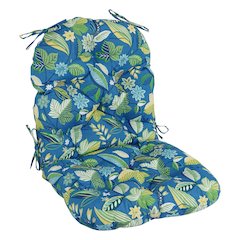 48-inch by 24-inch Patterned Outdoor Spun Polyester Swivel Rocker Cushion
