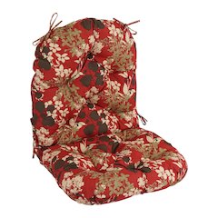 48-inch by 24-inch Patterned Outdoor Spun Polyester Swivel Rocker Cushion