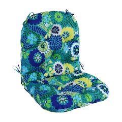 48-inch by 24-inch Patterned Outdoor Spun Polyester Swivel Rocker Cushion