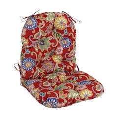 48-inch by 24-inch Patterned Outdoor Spun Polyester Swivel Rocker Cushion