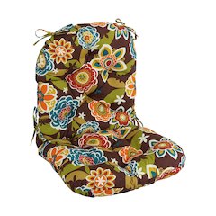 48-inch by 24-inch Patterned Outdoor Spun Polyester Swivel Rocker Cushion