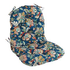 48-inch by 24-inch Patterned Outdoor Spun Polyester Swivel Rocker Cushion