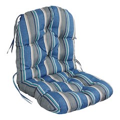 48-inch by 24-inch Patterned Outdoor Spun Polyester Swivel Rocker Cushion