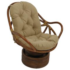 48-inch by 24-inch Solid Outdoor Spun Polyester Swivel Rocker Cushion