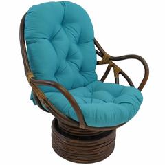 48-inch by 24-inch Solid Twill Swivel Rocker Cushion