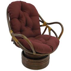 48-inch by 24-inch Solid Twill Swivel Rocker Cushion