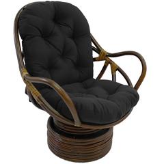 48-inch by 24-inch Solid Twill Swivel Rocker Cushion