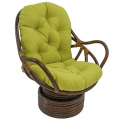 48-inch by 24-inch Solid Twill Swivel Rocker Cushion