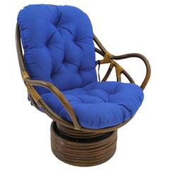 48-inch by 24-inch Solid Twill Swivel Rocker Cushion