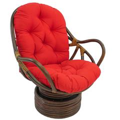 48-inch by 24-inch Solid Twill Swivel Rocker Cushion