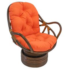 48-inch by 24-inch Solid Twill Swivel Rocker Cushion
