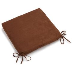 20-inch by 19-inch Solid Microsuede Chair Cushion