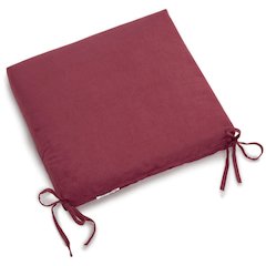 20-inch by 19-inch Solid Microsuede Chair Cushion