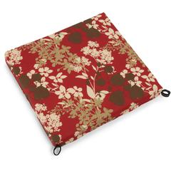 20-inch by 19-inch Solid Outdoor Spun Polyester Chair Cushion