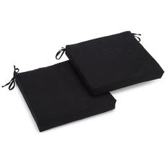 20-inch by 19-inch Solid Microsuede Chair Cushions (Set of 2)  93454-2CH-MS-BB