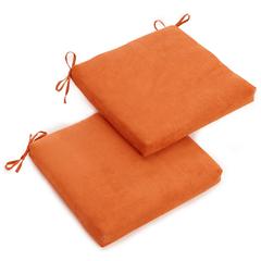 20-inch by 19-inch Solid Microsuede Chair Cushions (Set of 2)  93454-2CH-MS-TD
