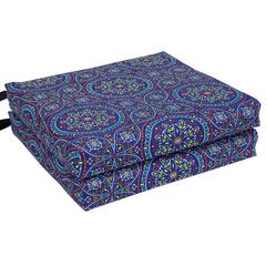 20-inch by 19-inch Patterned Outdoor Chair Cushions (Set of 2)  93454-2CH-OD-100
