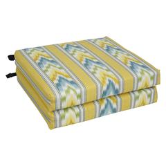 20-inch by 19-inch Patterned Outdoor Chair Cushions (Set of 2)  93454-2CH-OD-116
