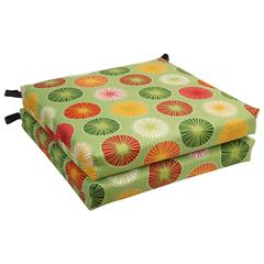 20-inch by 19-inch Patterned Outdoor Chair Cushions (Set of 2)  93454-2CH-OD-127