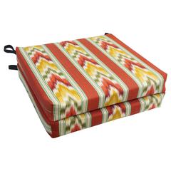 20-inch by 19-inch Patterned Outdoor Chair Cushions (Set of 2)  93454-2CH-OD-162